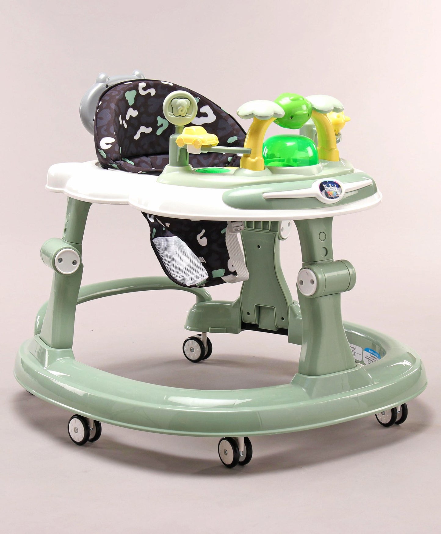 Steelbird Musical Baby Walker with Fun & Learning - Green
