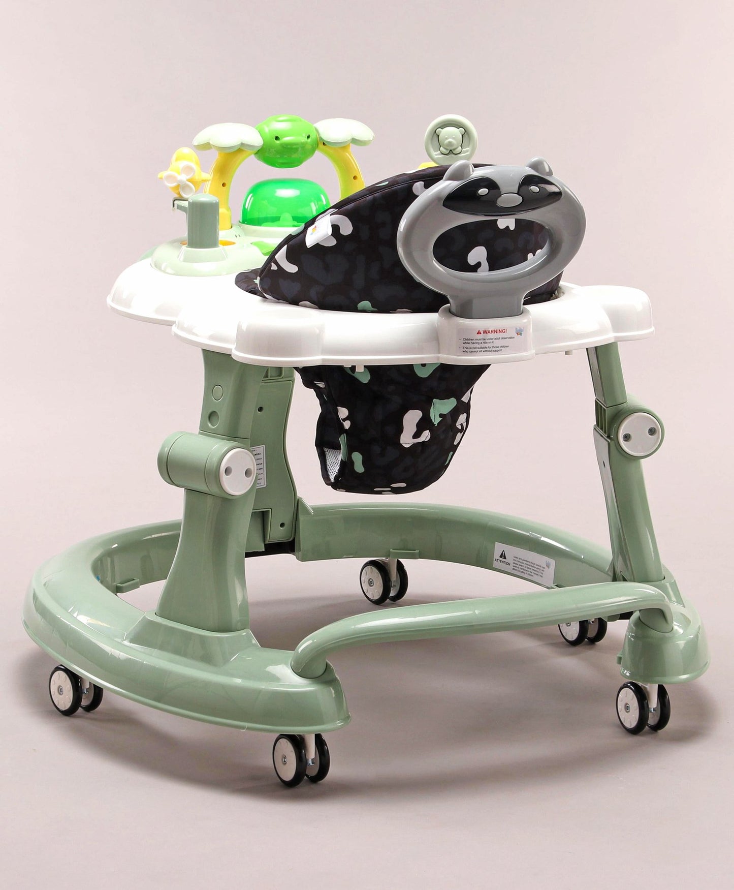Steelbird Musical Baby Walker with Fun & Learning - Green