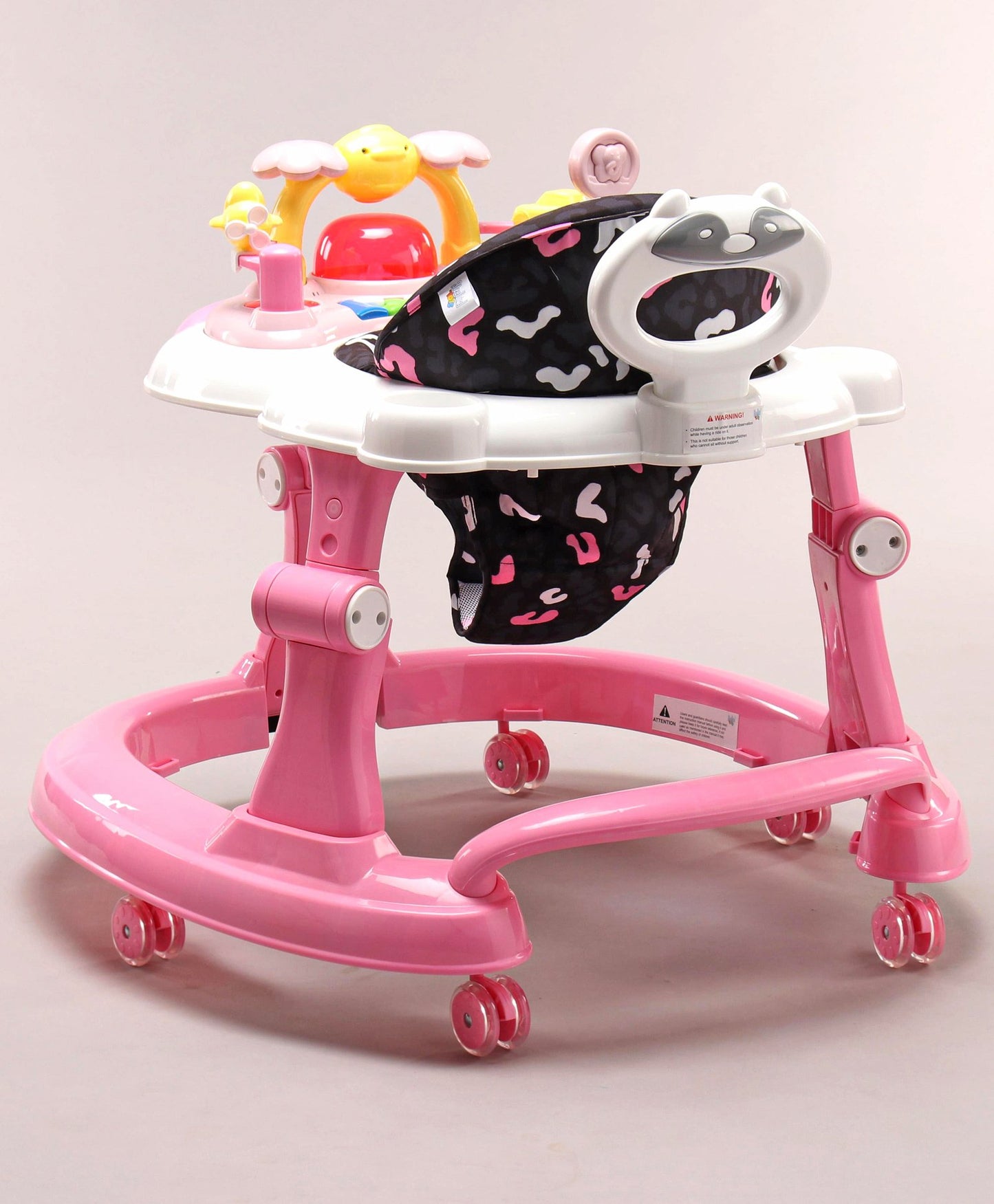 Steelbird Musical Baby Walker with Fun & Learning -Pink