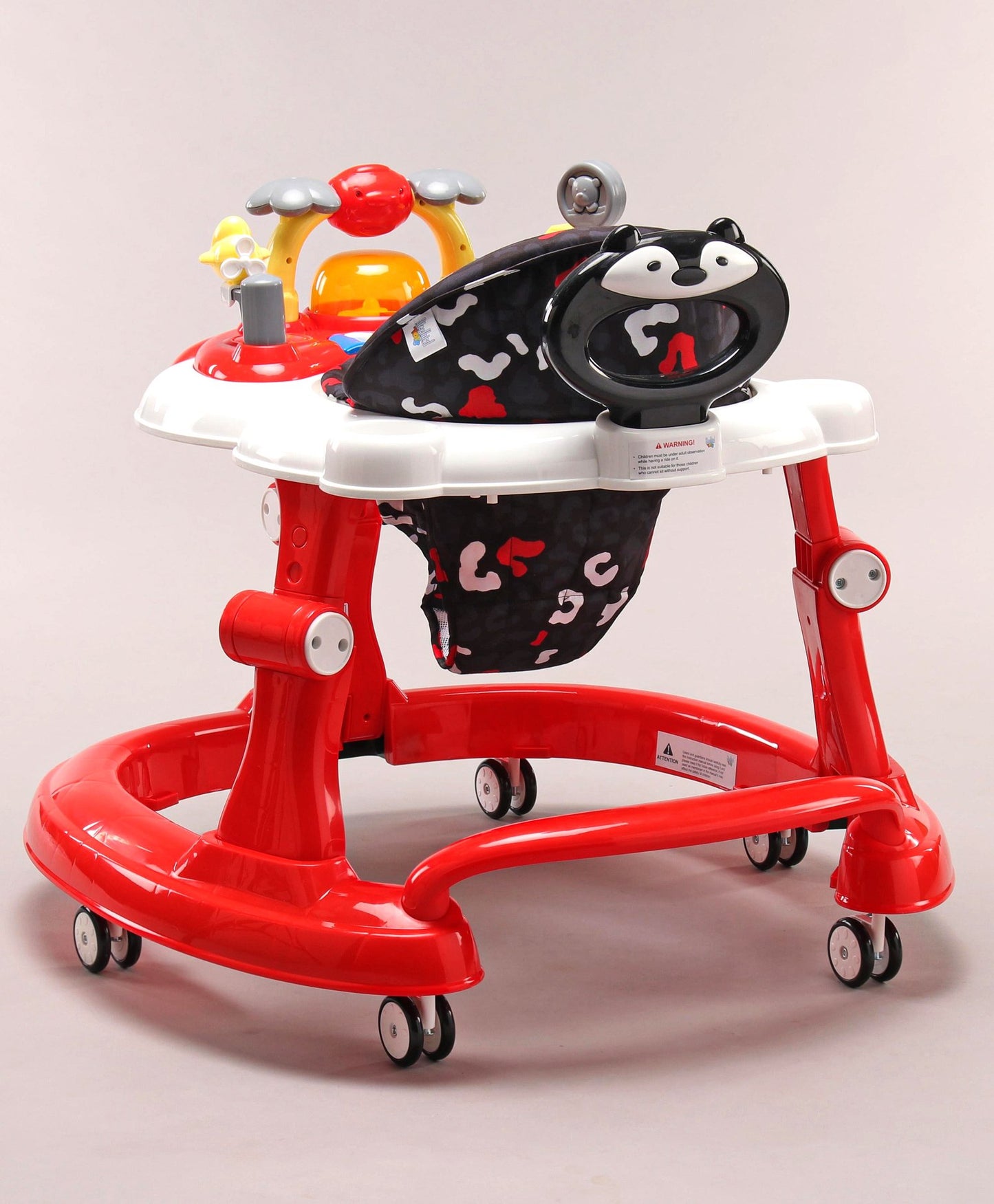 Steelbird Musical Baby Walker with Fun & Learning -Red