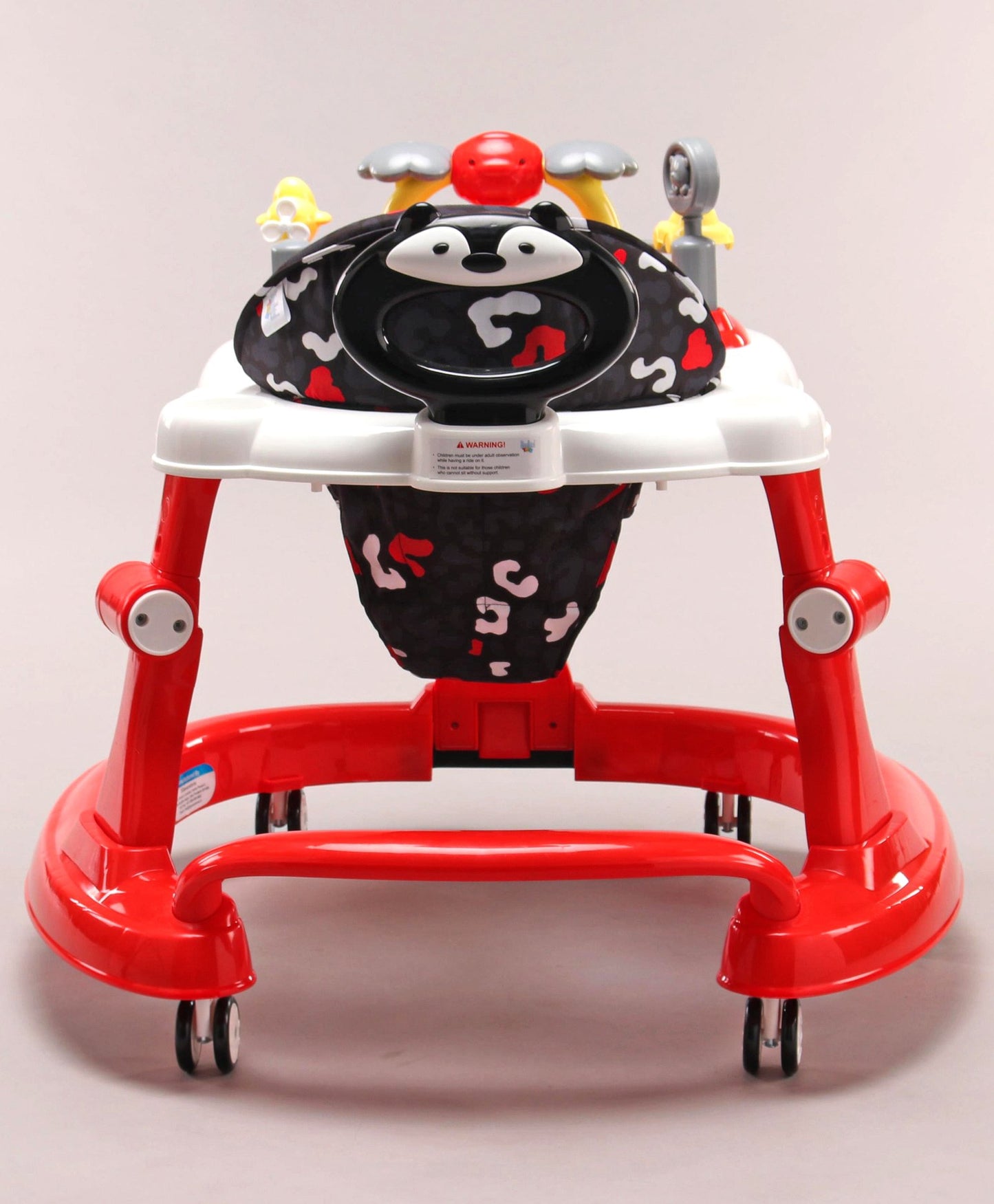 Steelbird Musical Baby Walker with Fun & Learning -Red