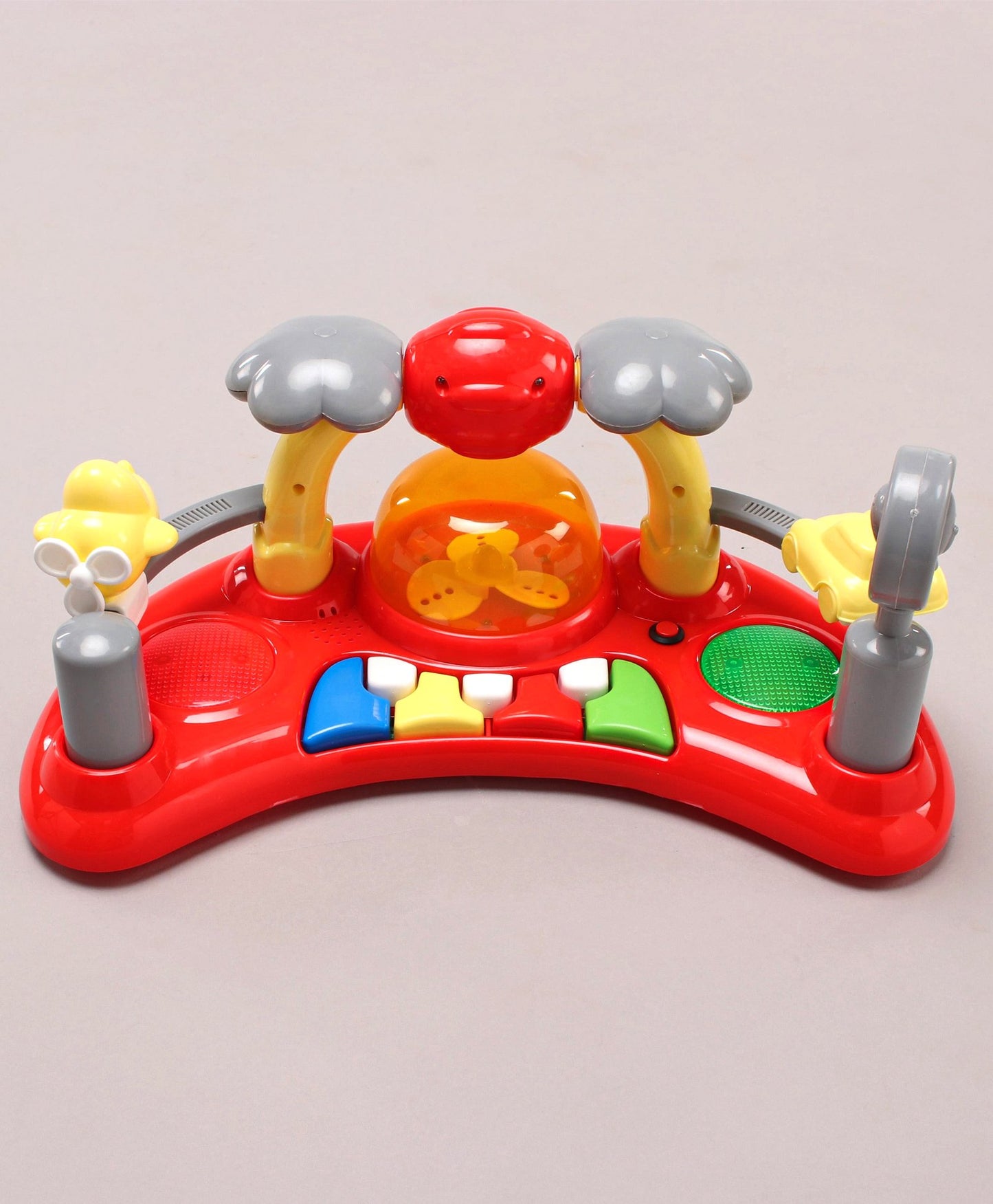 Steelbird Musical Baby Walker with Fun & Learning -Red
