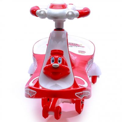 Playtool Twist and Swing Teddy Car Ride Ons for Kids-Indoor and Outdoor Play Area Teddy Twister / Magic Car RED