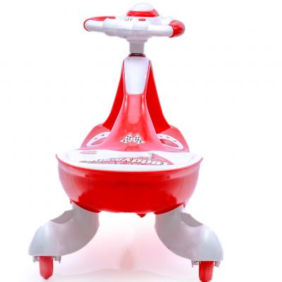 Playtool Twist and Swing Teddy Car Ride Ons for Kids-Indoor and Outdoor Play Area Teddy Twister / Magic Car RED