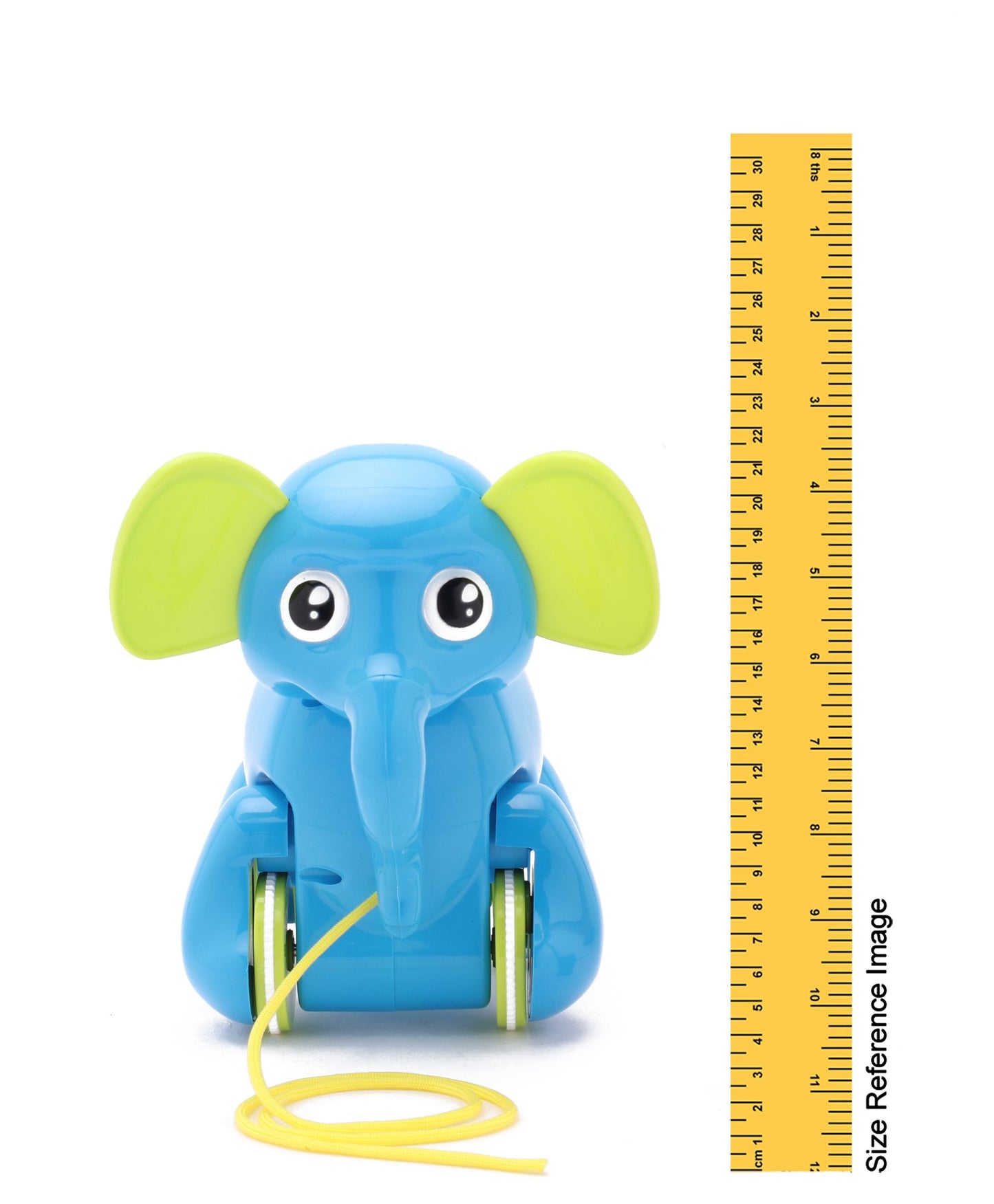 Giggles Alphy The Elephant Pull Along Toy - Blue