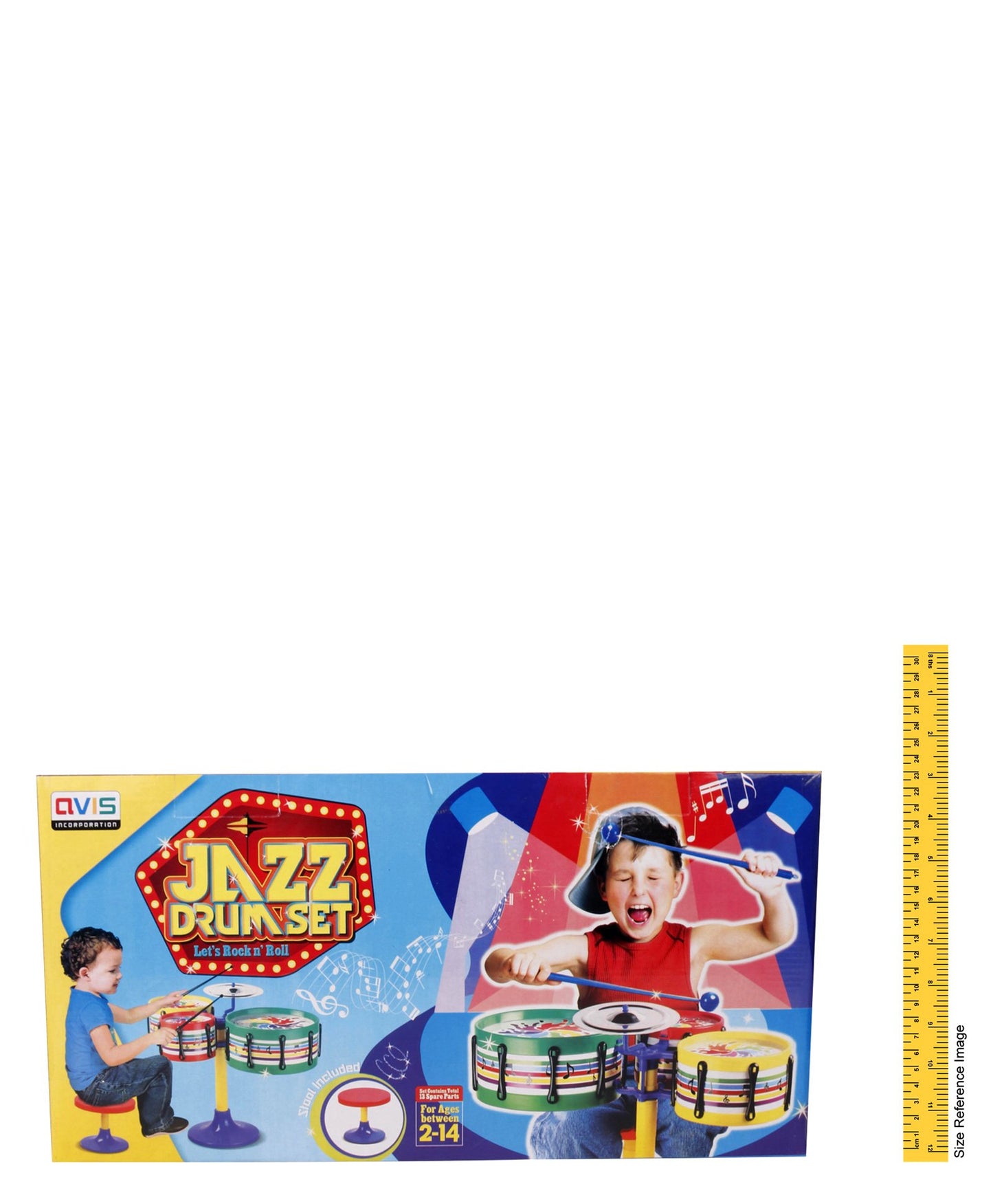 Ratnas Jazz Drum Set - Multicolour