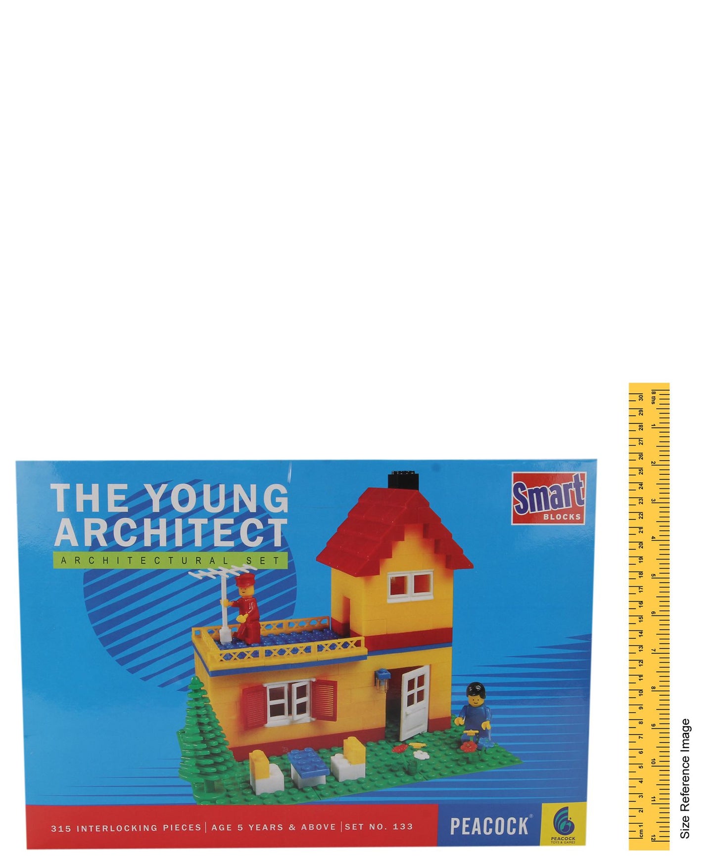 Peacock Smart Interlocking Blocks The Young Architect - 315 Pieces