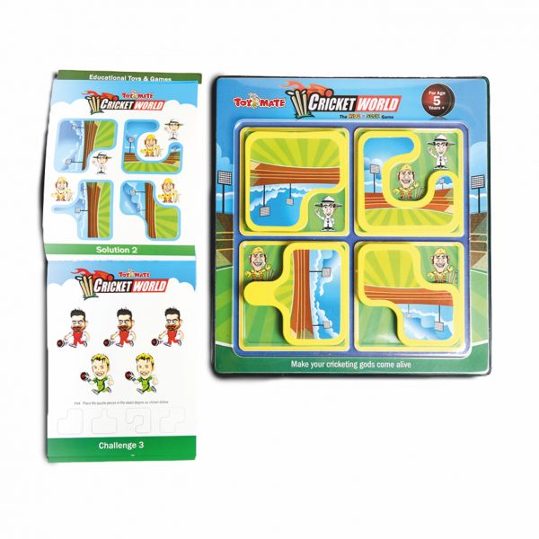 Playmate Hide N Seek Cricket World theme puzzle. Age 5 to 8 Years + (6 Pieces)