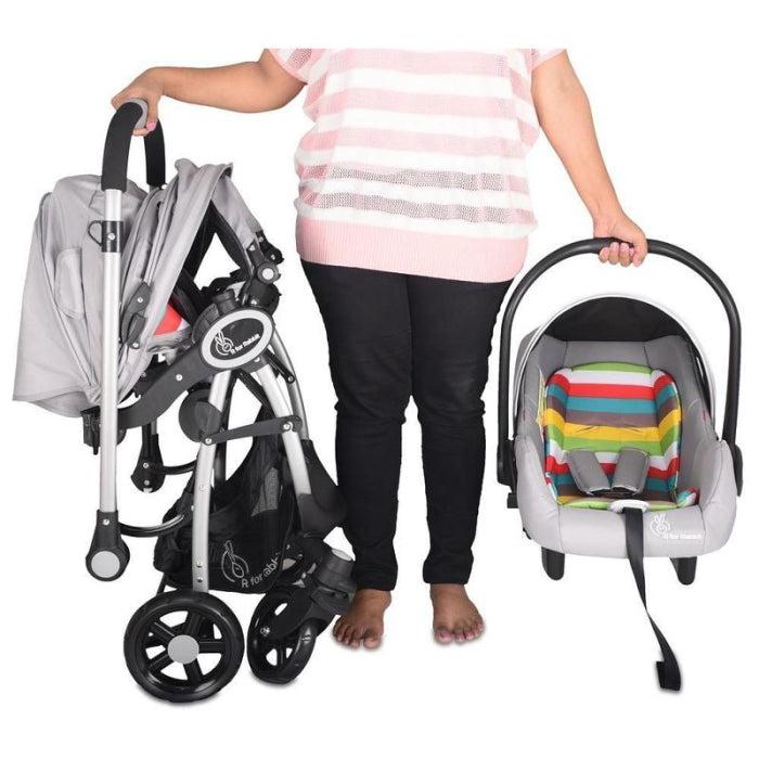 R for Rabbit Chocolate Ride Travel System Baby Stroller Easy To Fold, Reversible Handle, Easy Attachment Of Infant Car Seat