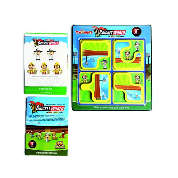 Playmate Hide N Seek Cricket World theme puzzle. Age 5 to 8 Years + (6 Pieces)