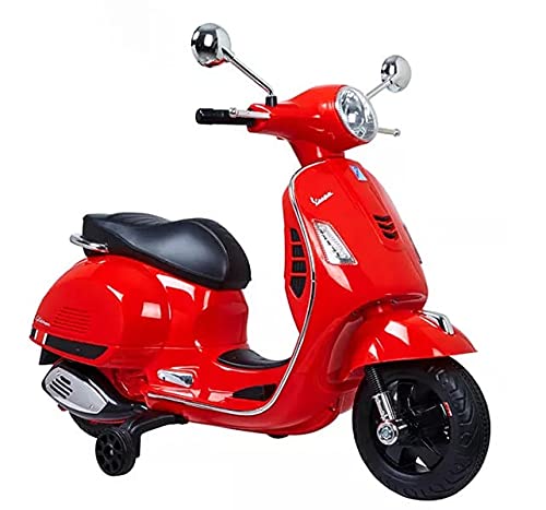Vespa Rechargeable Battery Operated Ride-on White Scooter for Kids Suitable for Boys & Girls Age 2-5 Years - MRGTOYS