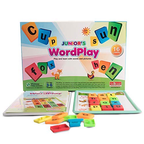 Toymate Wordplay Junior(Spelling N Picture Learning)Colourful Educational Fun Games for 3 Years Kids