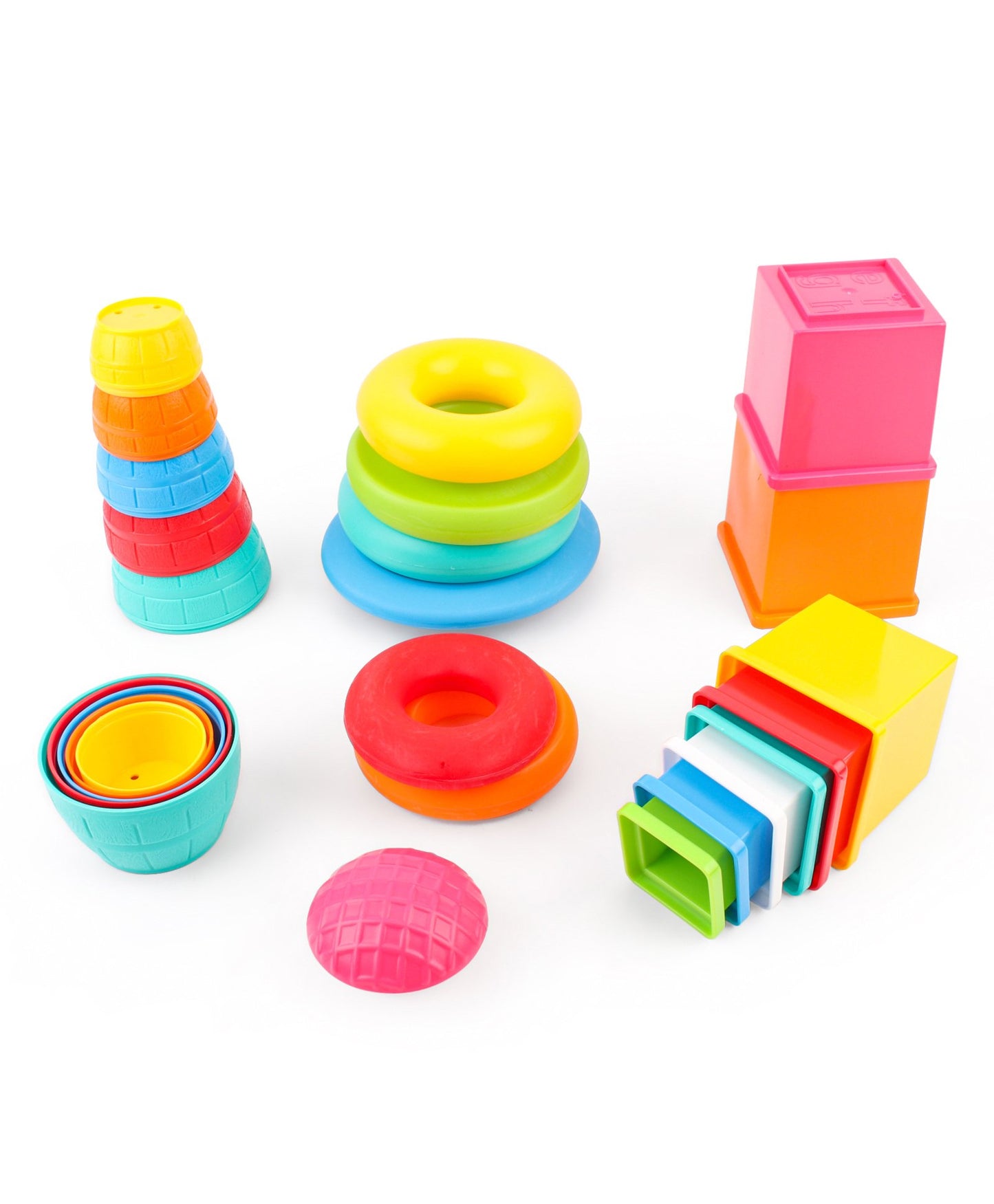 Giggles Stack N Nest Toy Set 3 in 1 - Multi Color