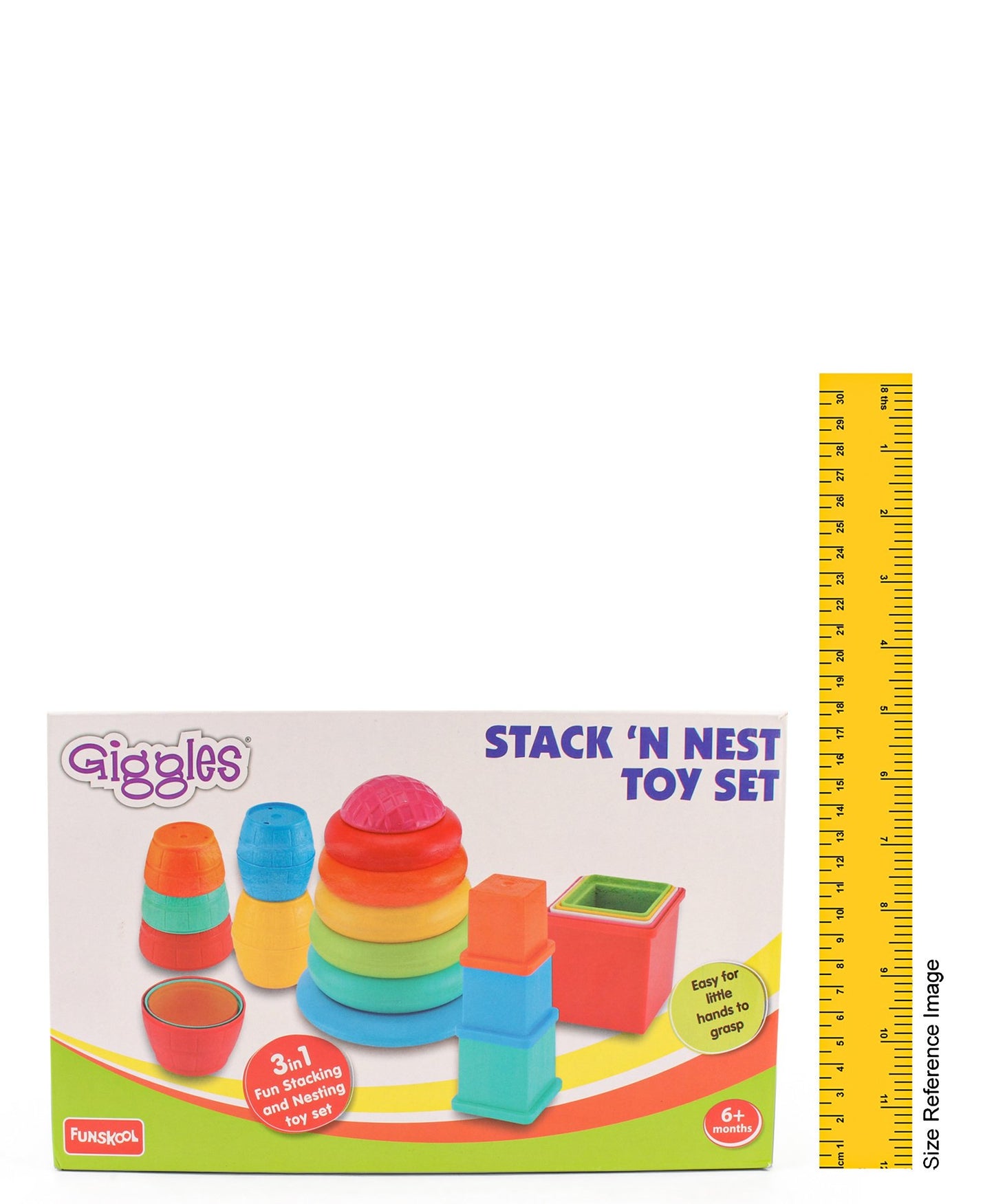 Giggles Stack N Nest Toy Set 3 in 1 - Multi Color