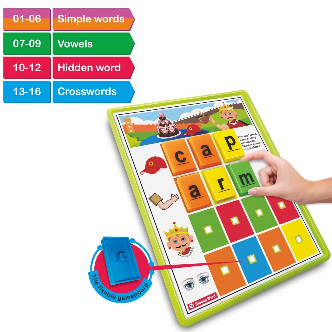 Toymate Wordplay Junior(Spelling N Picture Learning)Colourful Educational Fun Games for 3 Years Kids