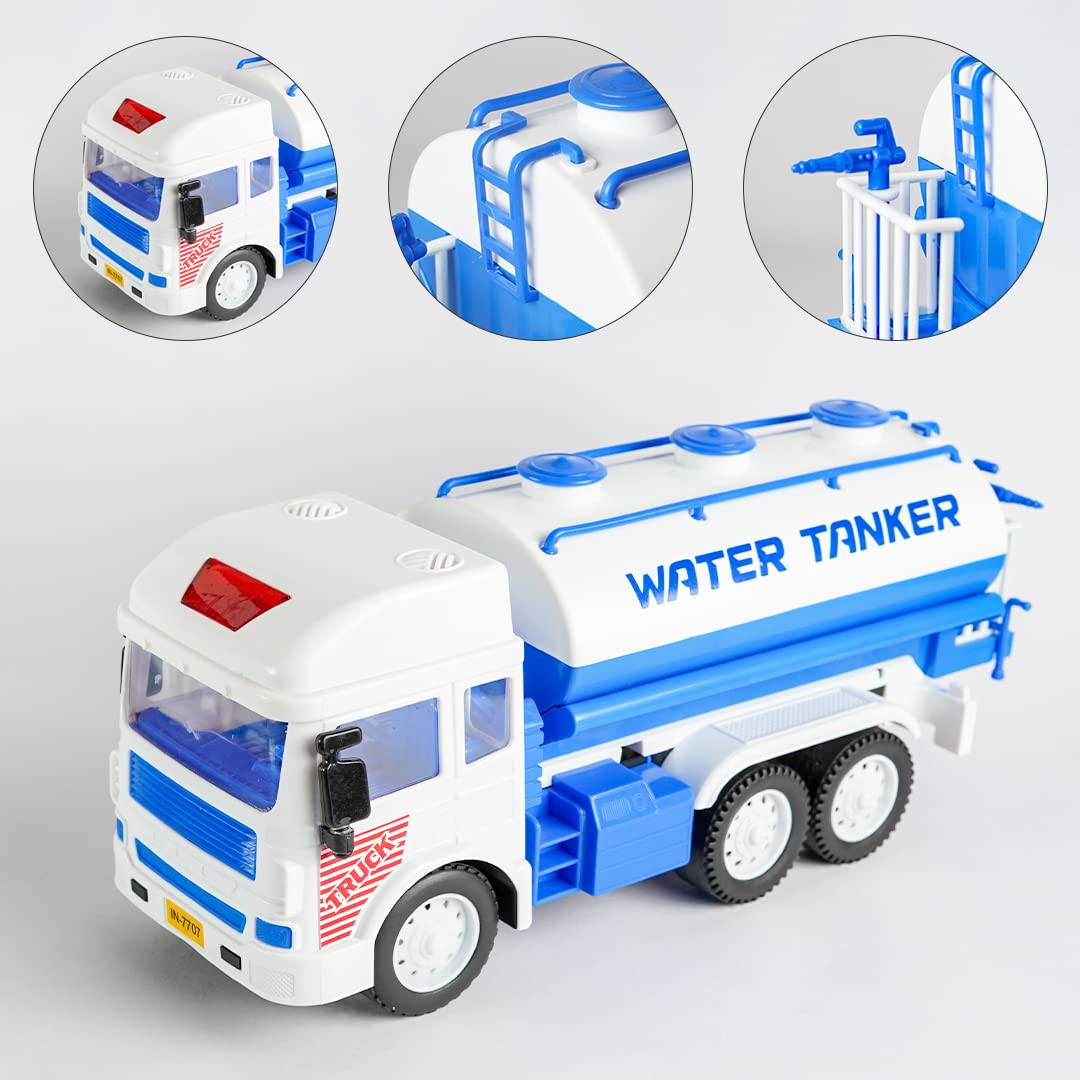 RATNA'S My First Wheels Water Tanker | Friction Powered Big Size Toy Vehicle for Kids