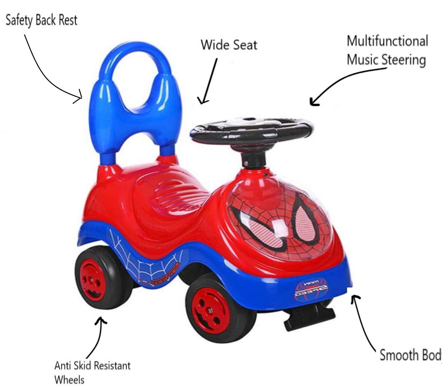 Ride On Baby Car for Kids / Avenger Push Rider Scooter with Music for Toddler Boys & Girls - MRGTOYS
