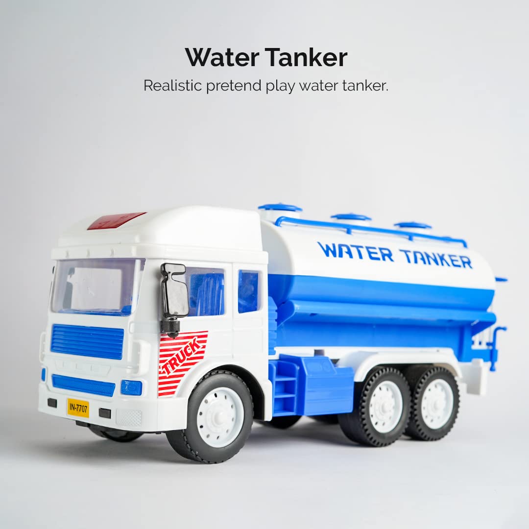 RATNA'S My First Wheels Water Tanker | Friction Powered Big Size Toy Vehicle for Kids