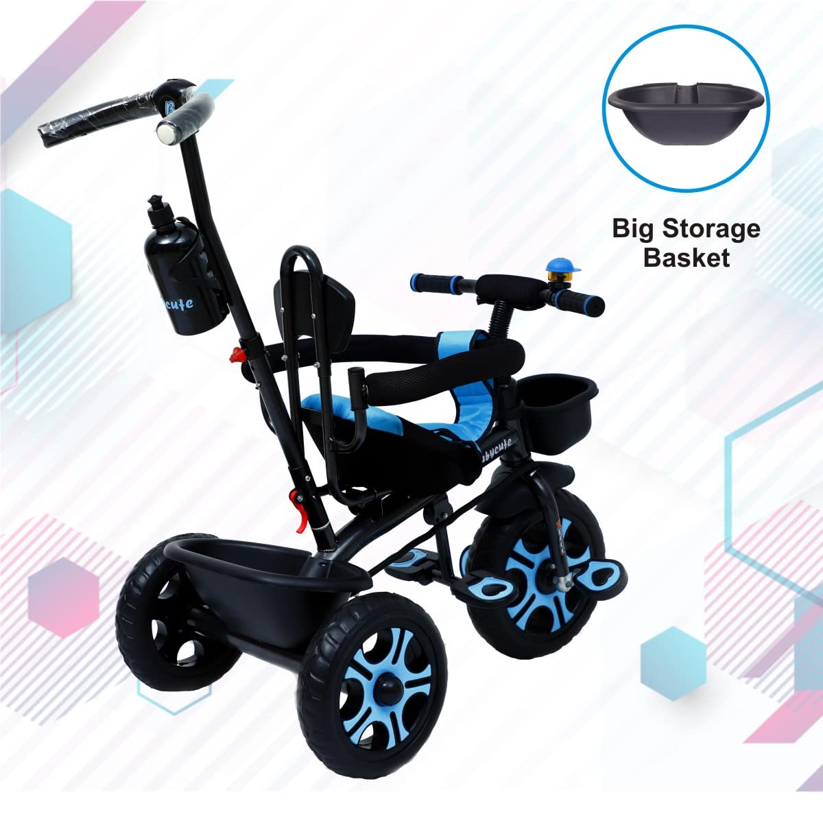 babycute Tricycle for 3 to 5 Years Old Kids , Attractive, Stylish and Comfortable Design V-4 Tricycle (Green) - MRGTOYS