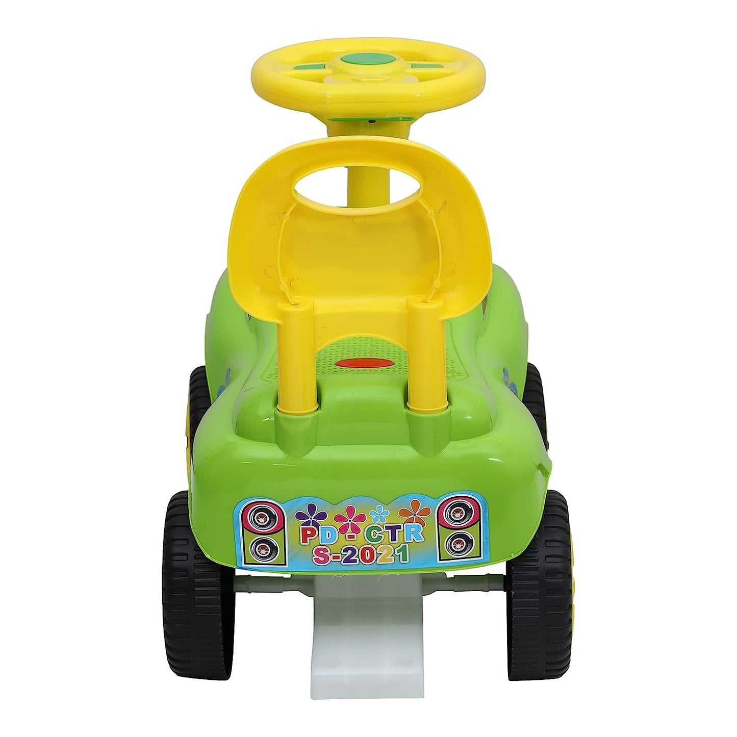 Magic Rider Push-Car Ride-On for Kids with Music 1-3 Years (City Green) - MRGTOYS