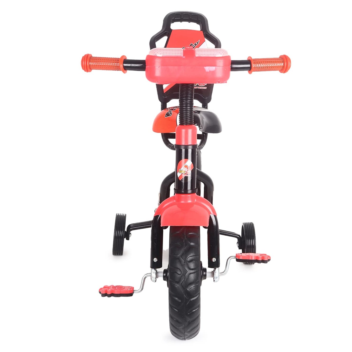 BABYCUTE Plug N Play Kids/Baby Tricycle for 12 Months to 48 Months, Cushion Seat and Seat Belt Boys, Girls, and Up to 30kg Carrying Capacity PIDGI TRICYCLE (Red) - MRGTOYS