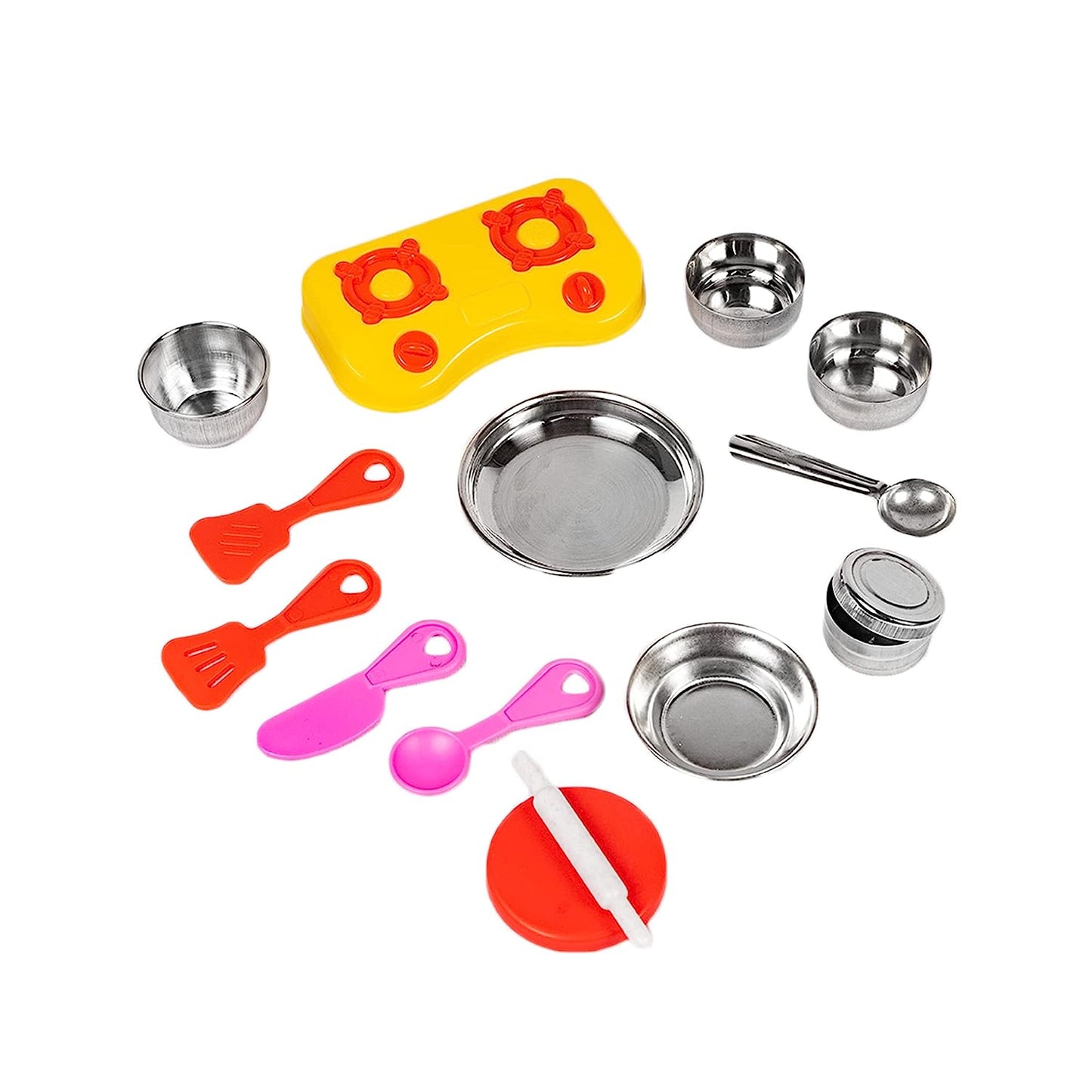 Kitchen Set for Kids.A Perfect Roleplay Pretend Play Kitchen Play Set for Kids (Sweet Heart Kitchen Set) - MRGTOYS