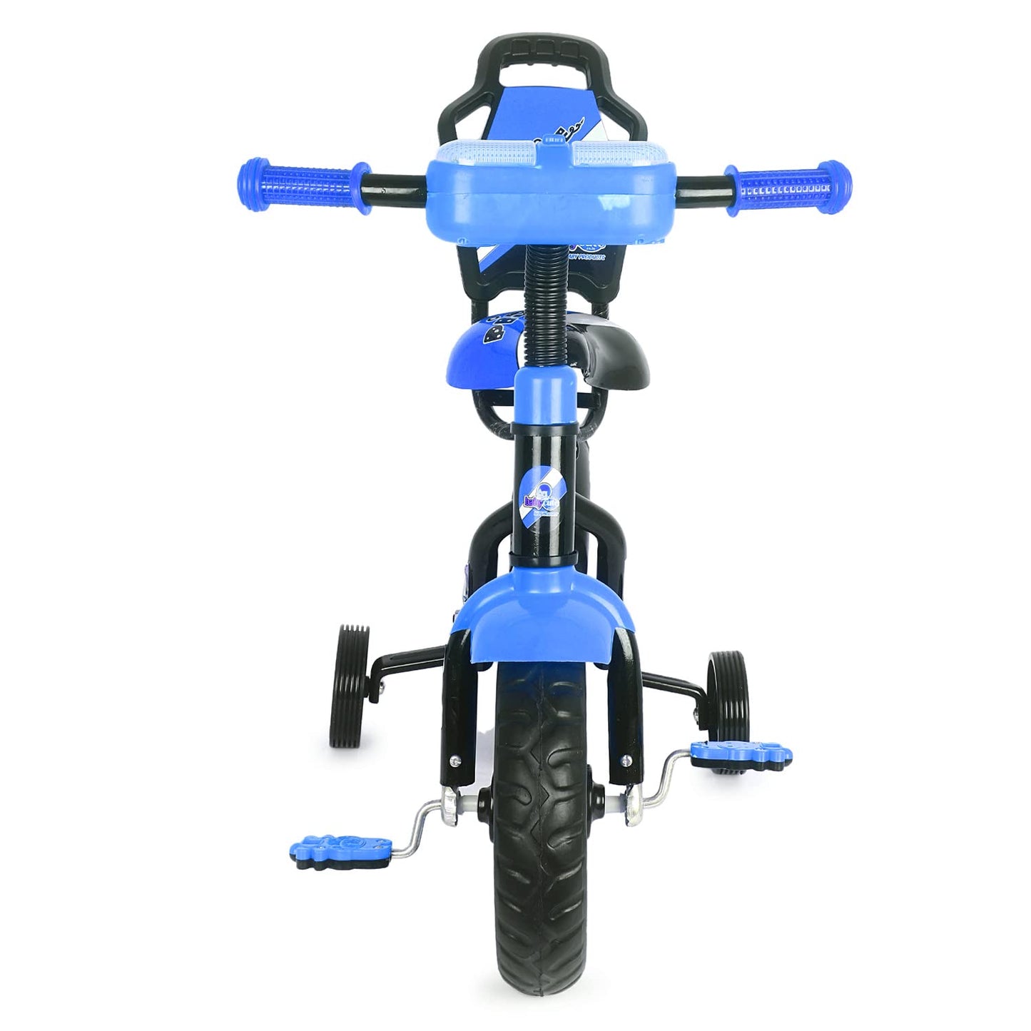 BABYCUTE Plug N Play Kids/Baby Tricycle for 12 Months to 48 Months, Cushion Seat and Seat Belt Boys, Girls, and Up to 30kg Carrying Capacity PIDGI TRICYCLE (Blue) - MRGTOYS