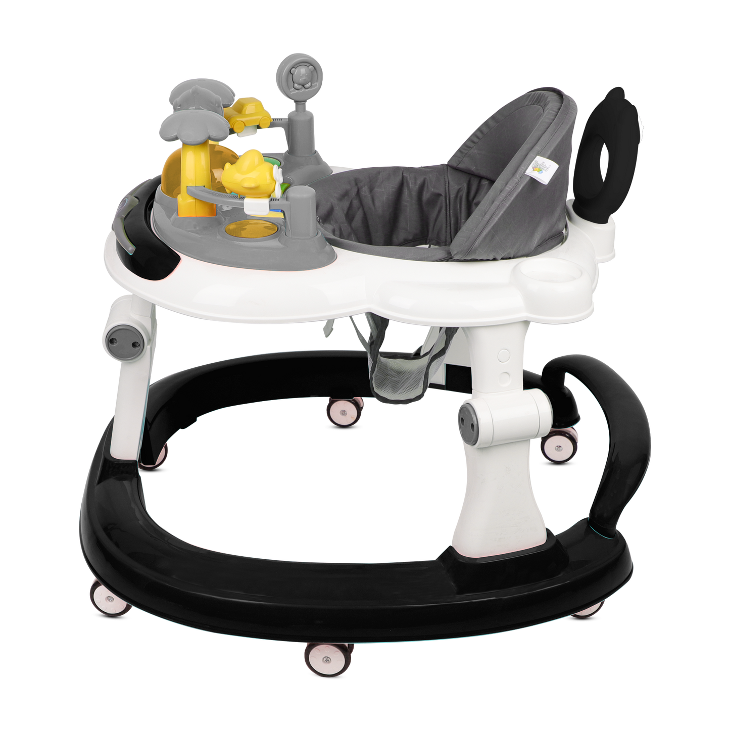 BLACK BABY WALKER WITH PUSH HANDLE