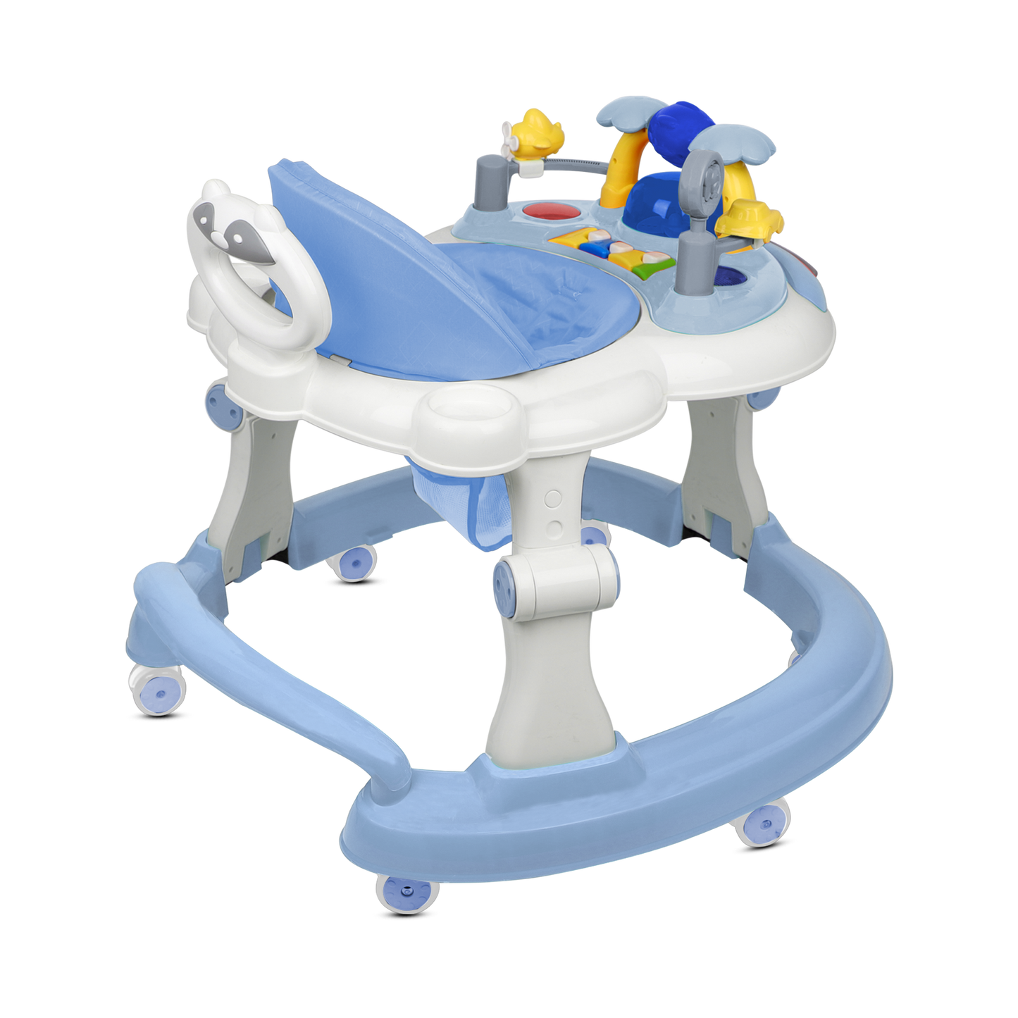 BLUE BABY WALKER WITH PUSH HANDLE