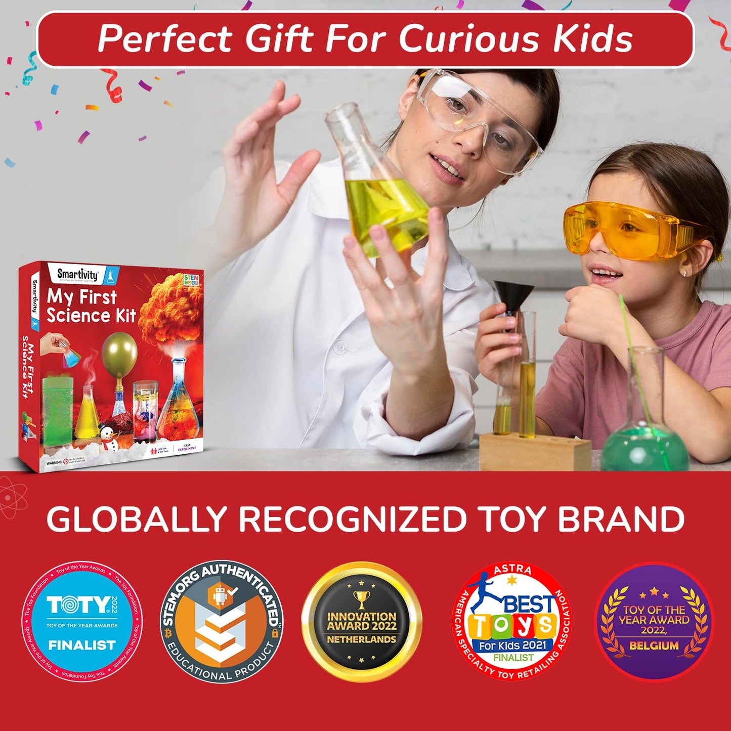 Smartivity My First Science Kit for Kids 6-8-10-12-14 Years Old | Starter Science Experiment Kit | Birthday Gifts for Boys & Girls | STEM Educational Toy for Kids 6,7,8,9,10,11,12,13,14 Year Old