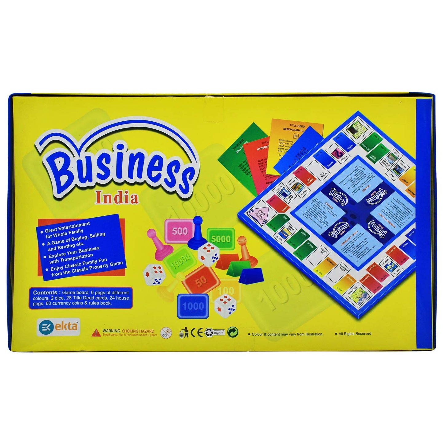 EKTA Business India 2-6 Players - Multicolor