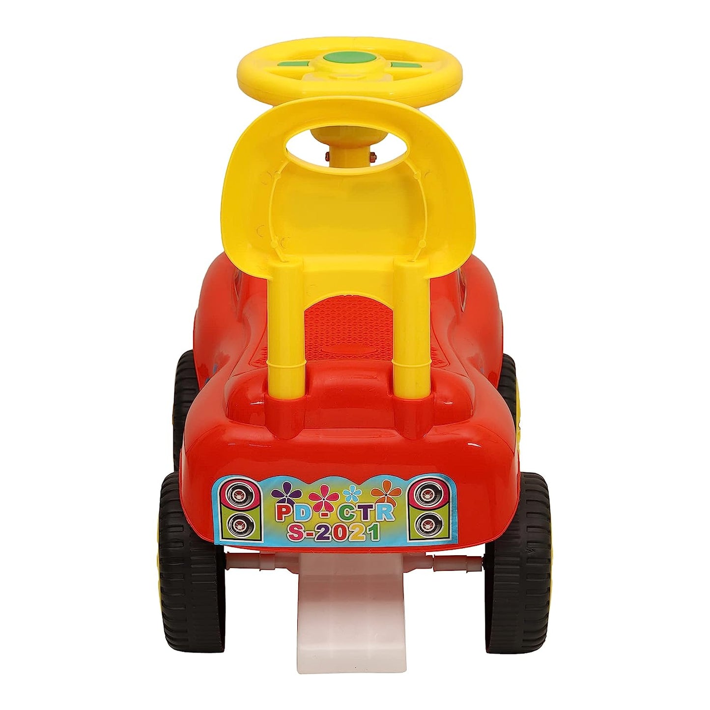 Magic Rider Push-Car Ride-On for Kids with Music 1-3 Years (City Red) - MRGTOYS