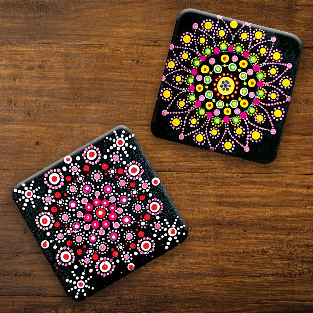 TOYKRAFTT Painting Kit for Kids Mandala Art Kit| Dot Painting Kit| Toys for Girls Boys 7 to 12 Years| Gifts for Birthday Dot Mandala Table Coaster