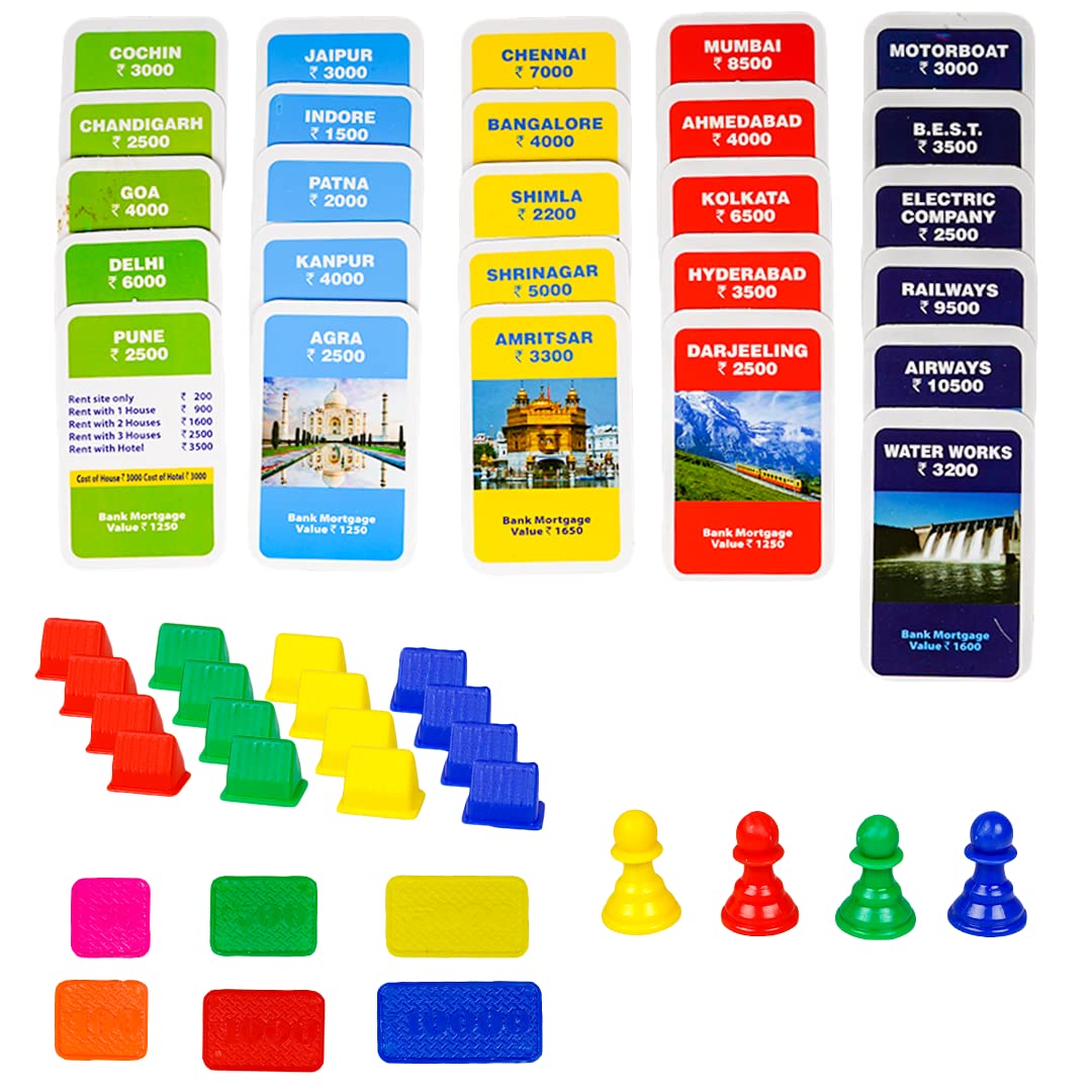 Ratna's Big Business Board Game Jumbo Size with Plastic Money Coins