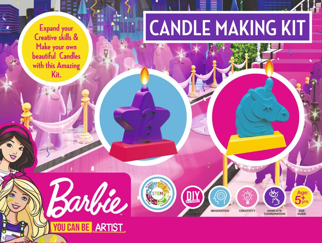 RATNA'S Barbie Candle Making KIT with Stand Multicolor