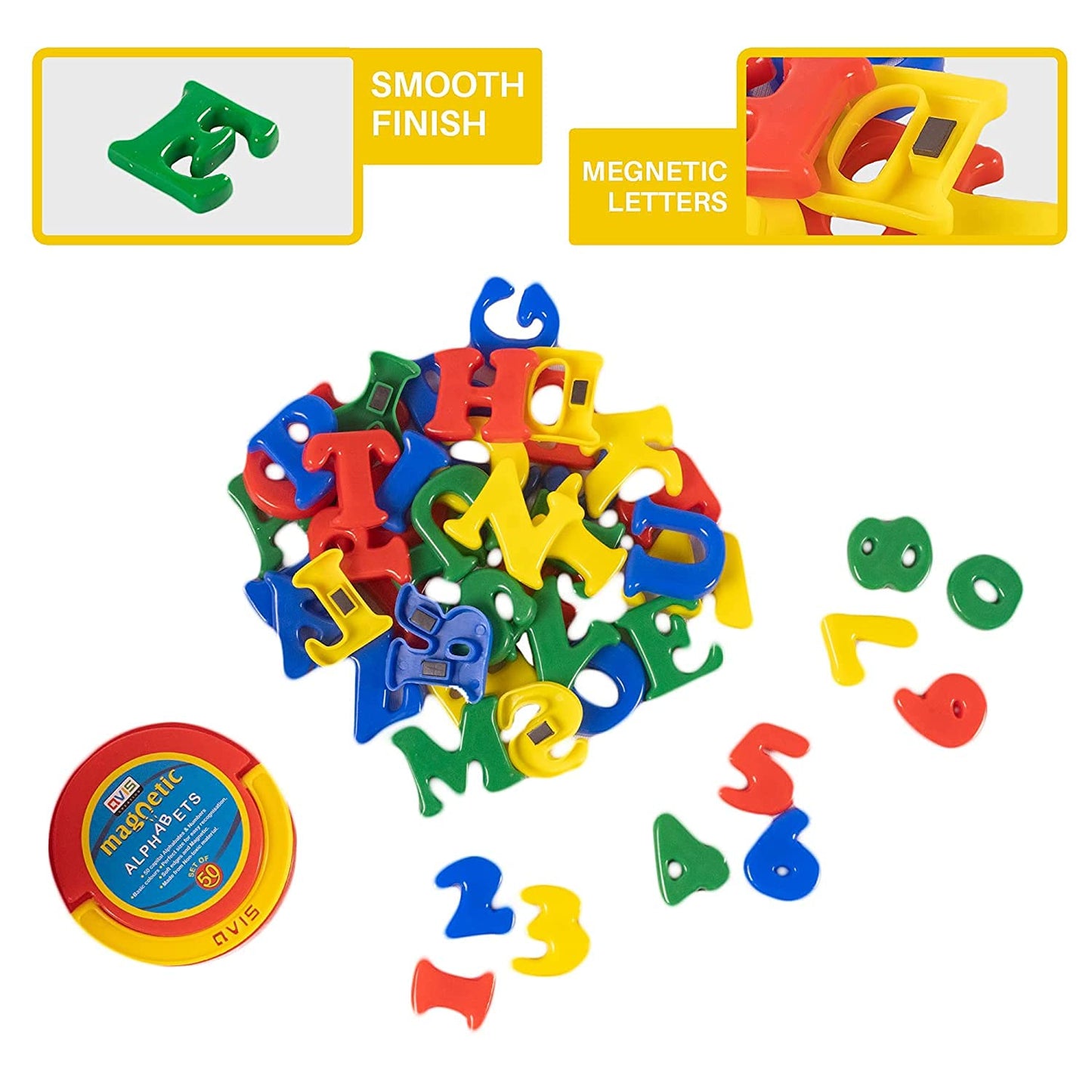 Educational Magnetic Alphabet Jar for Kids Toddler to Learn ABCD Alphabet