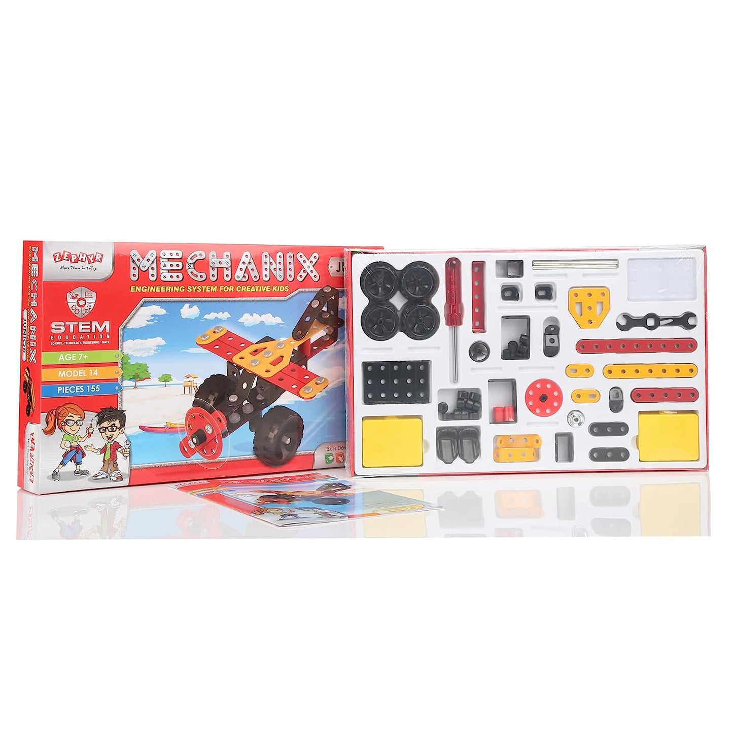 Mechanix Junior, Construction Toy, Building Blocks, DIY Toy, Boys & Girls 7+