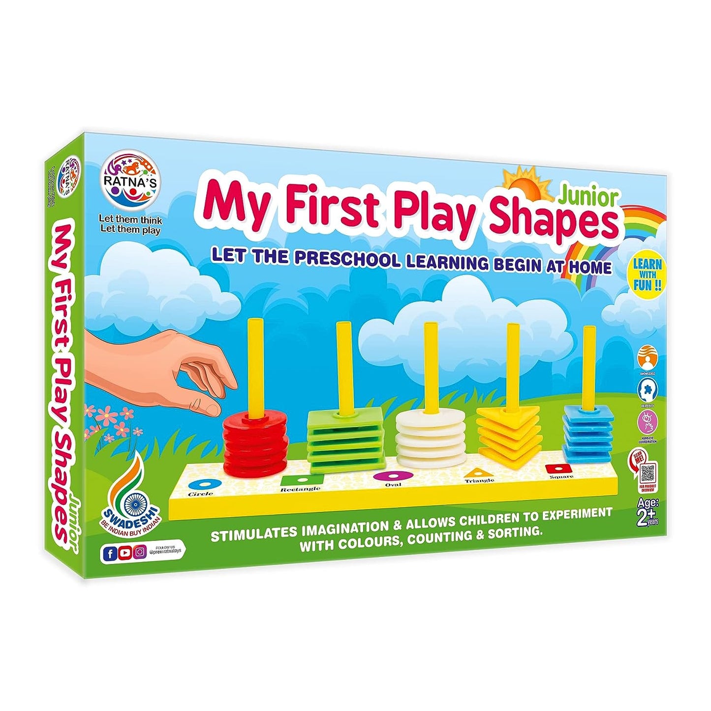 Ratna's Educational My First Play Shapes 2 in 1