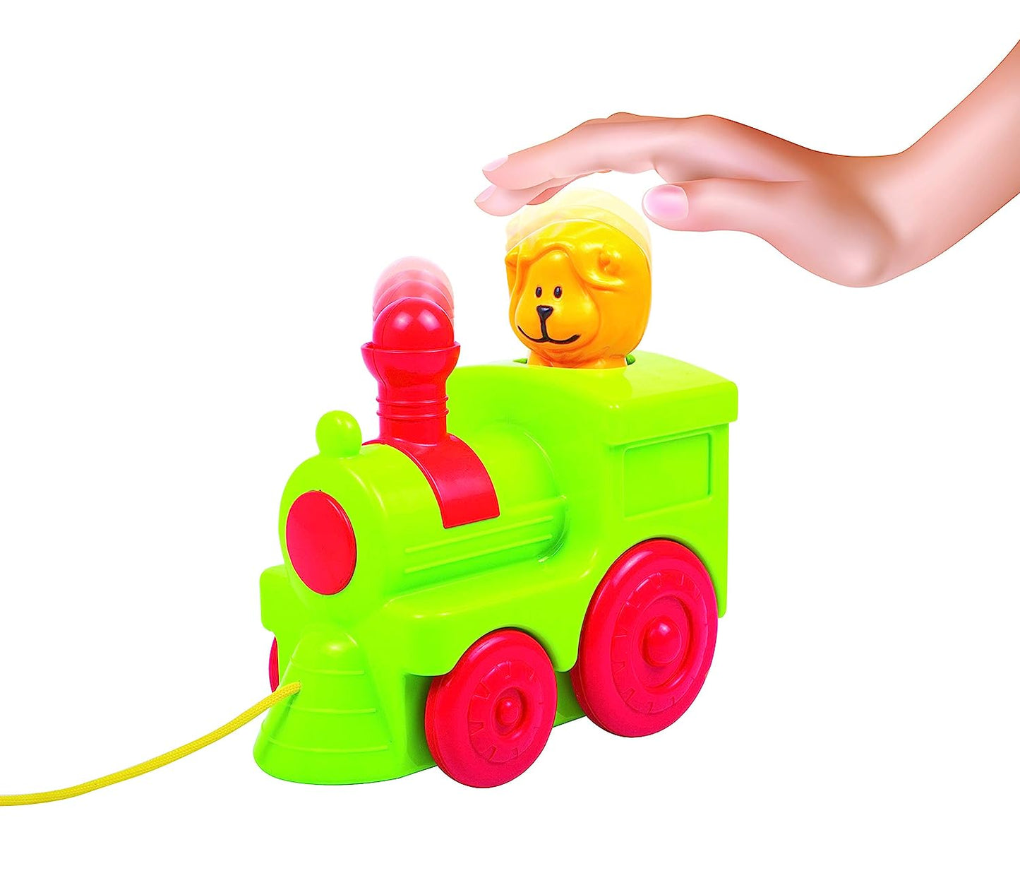 Giggles -, 2 in 1 Colourful Animal Pull along Toy Train, Walking, Shape sorting, Pretend Play Preschool Toys (12 Months & Above Infant, Multicolor)
