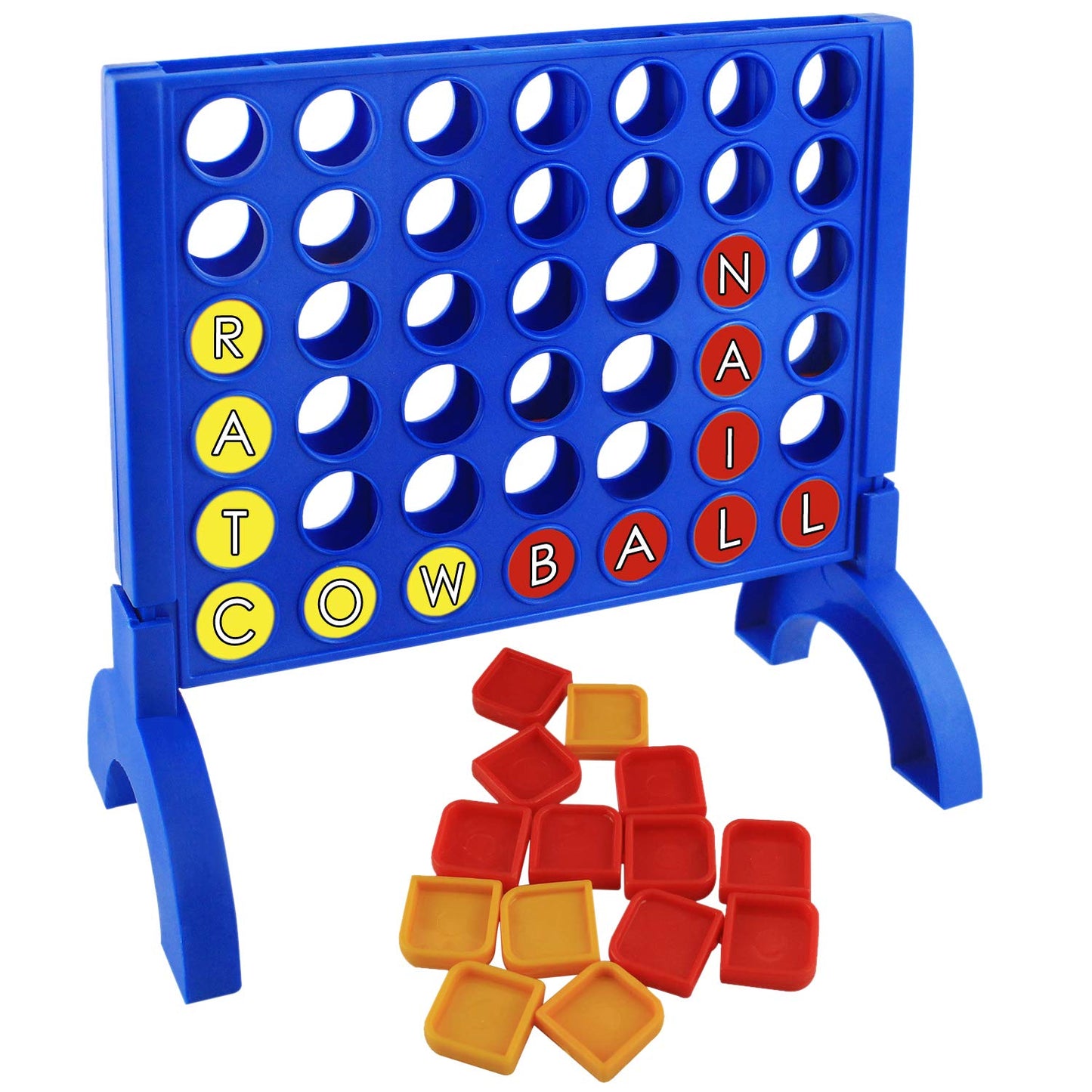 EKTA Word Building Board Game Family Game, for All Ages (Multicolor),Pack of 1