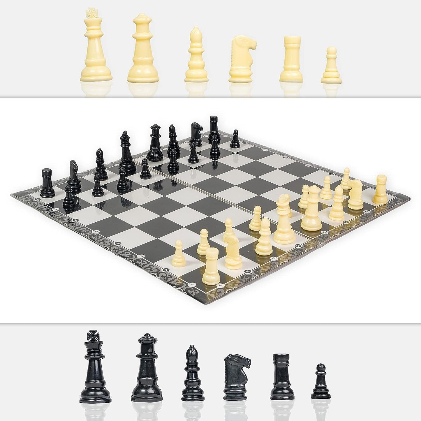 RATNA'S Strategy Game Kings Premium Chess Set for Kids with Logical and Strong Mind to Enhance Their Logical Thinking and Concentration (Big, Multicolour)