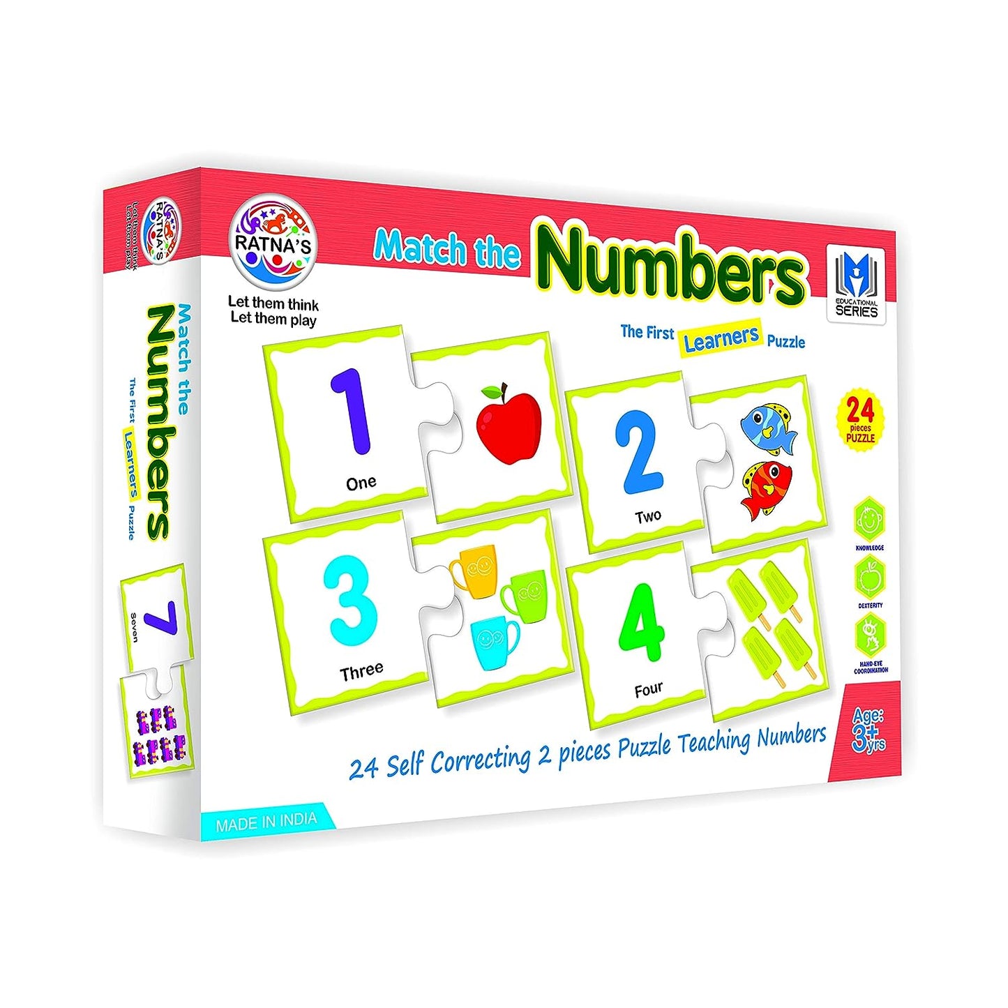 RATNA'S Educational Jigsaw Puzzle Range for Kids (Match The Number)