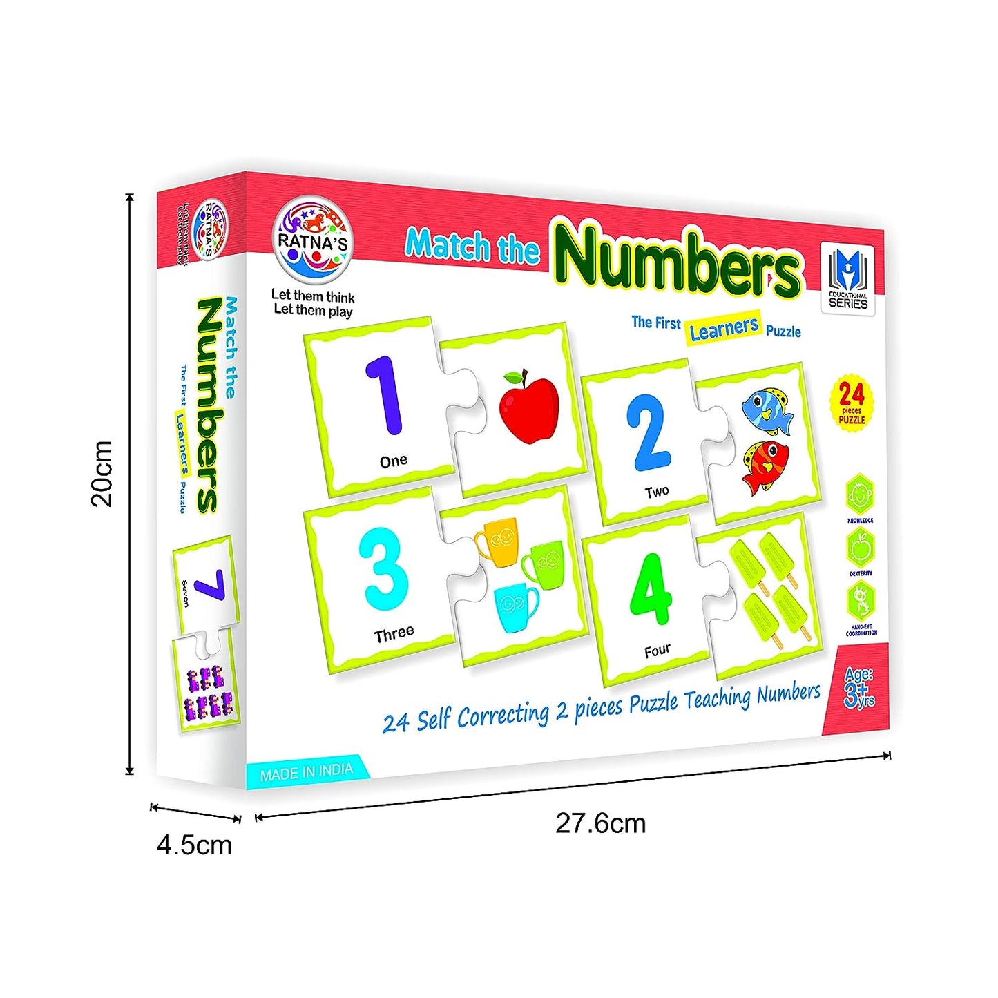 RATNA'S Educational Jigsaw Puzzle Range for Kids (Match The Number)