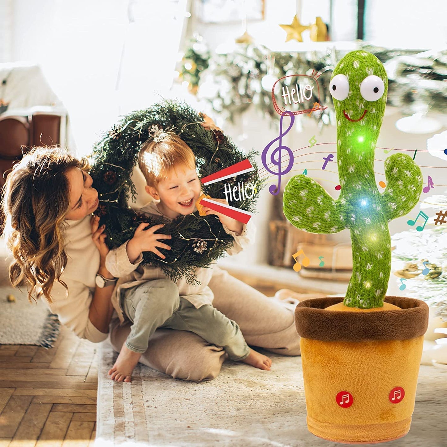 Cactus Plush Toy Talking Cactus Dancing Cactus Toy, Safe for Children Educational Toy Kids Home Decoration(only ahmedabad delivery)