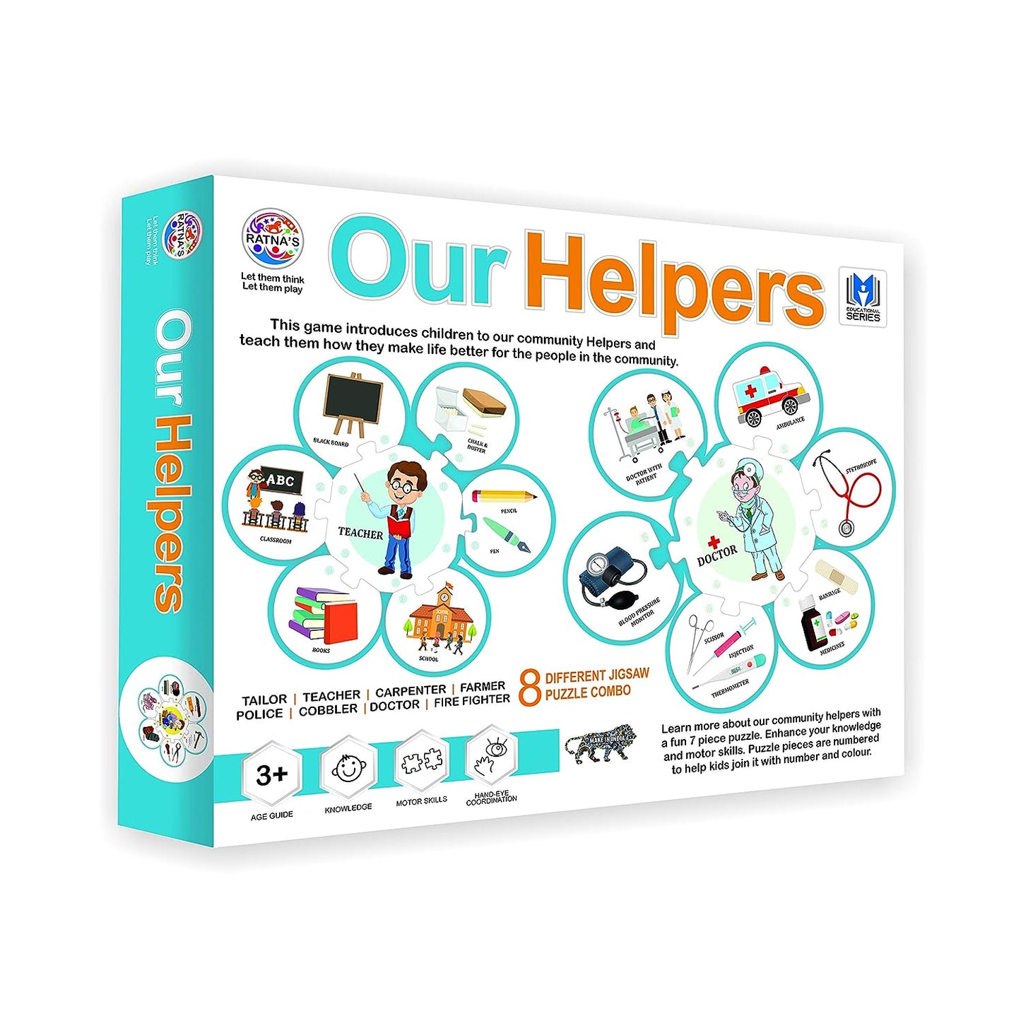 RATNA'S Our Helpers Jigsaw Puzzle Jigsaw Combo of 8 Different Helpers