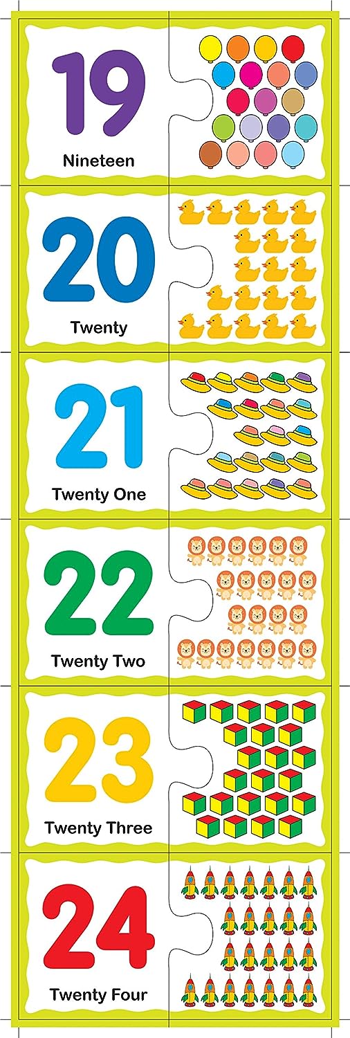 RATNA'S Educational Jigsaw Puzzle Range for Kids (Match The Number)