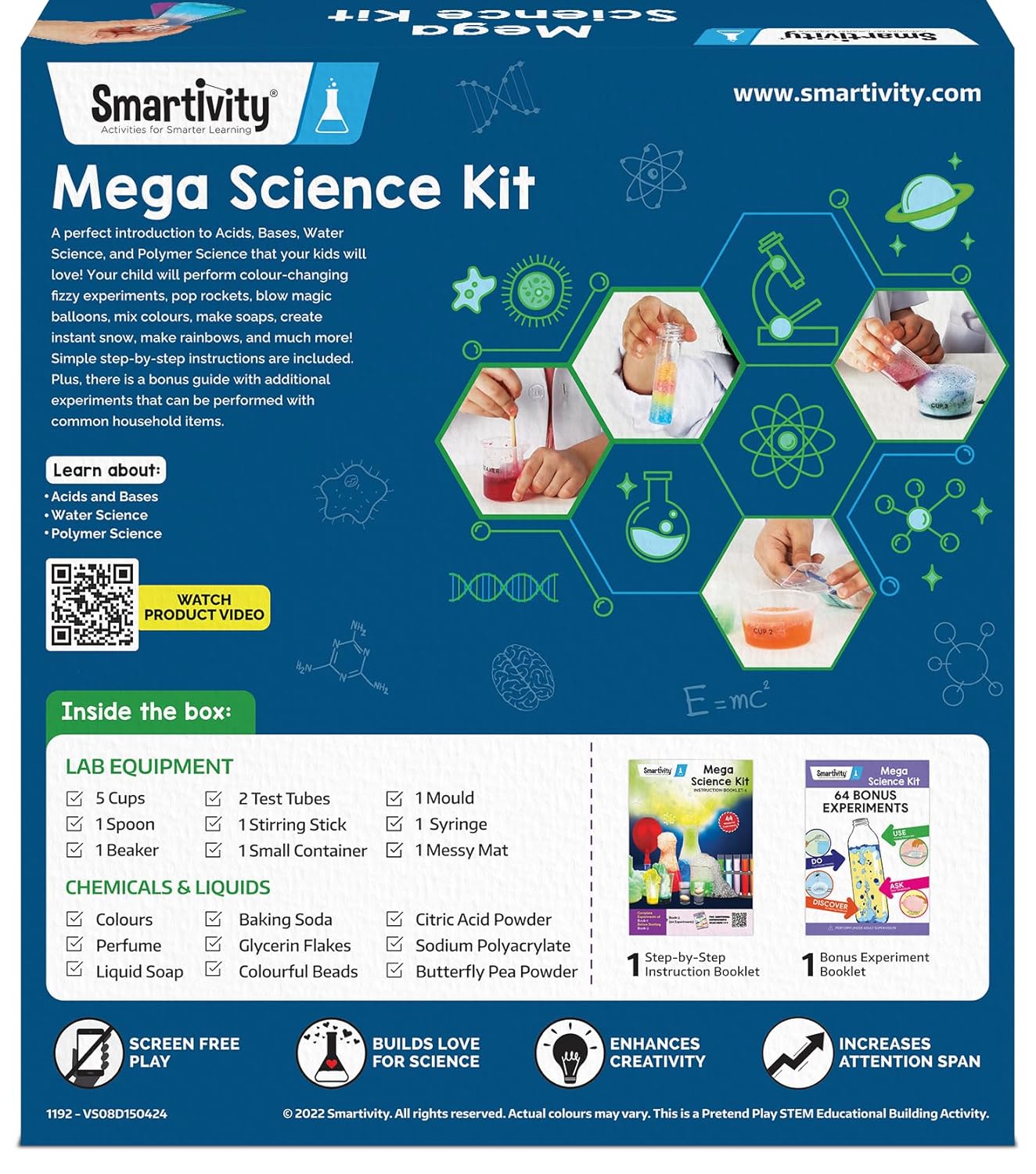 Mega Science Kit 150+ Science Experiment Kit for Kids 6 to 14 Years Old