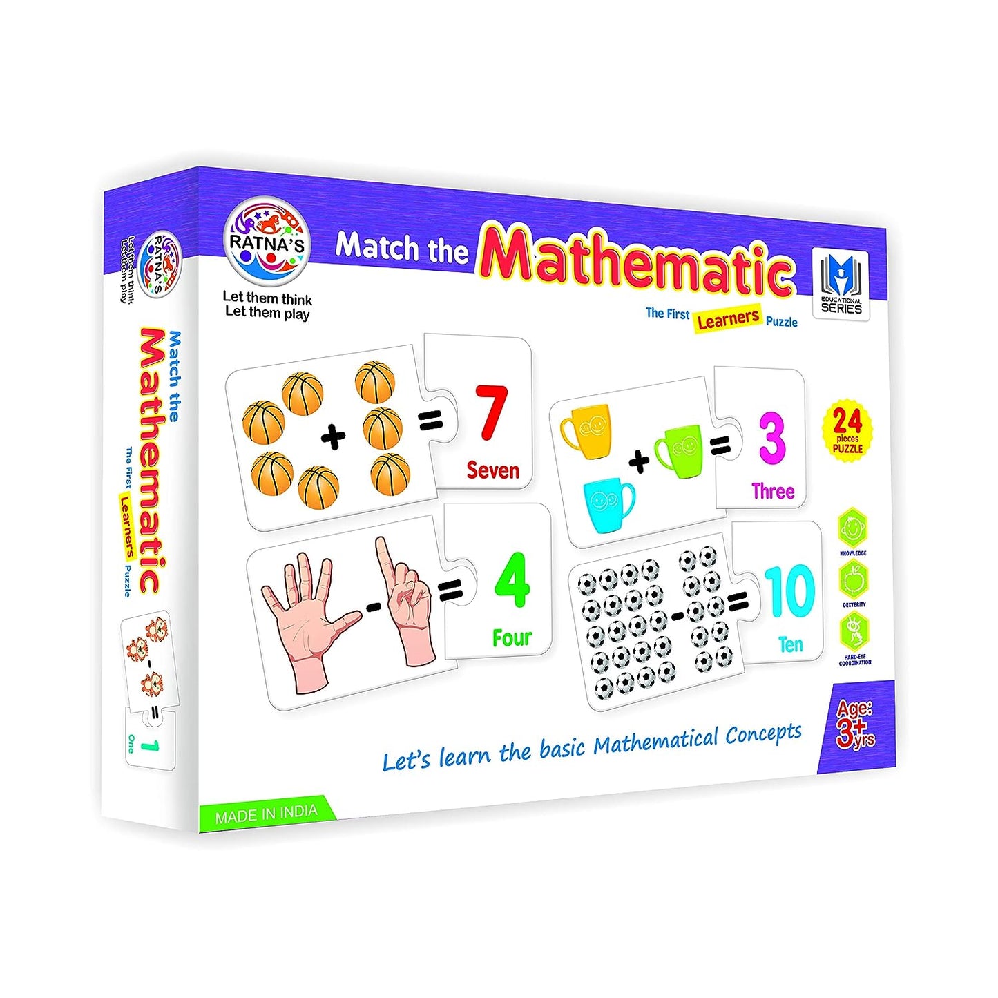 RATNA'S Educational Jigsaw Puzzle Range for Kids (Match The Mathematic)