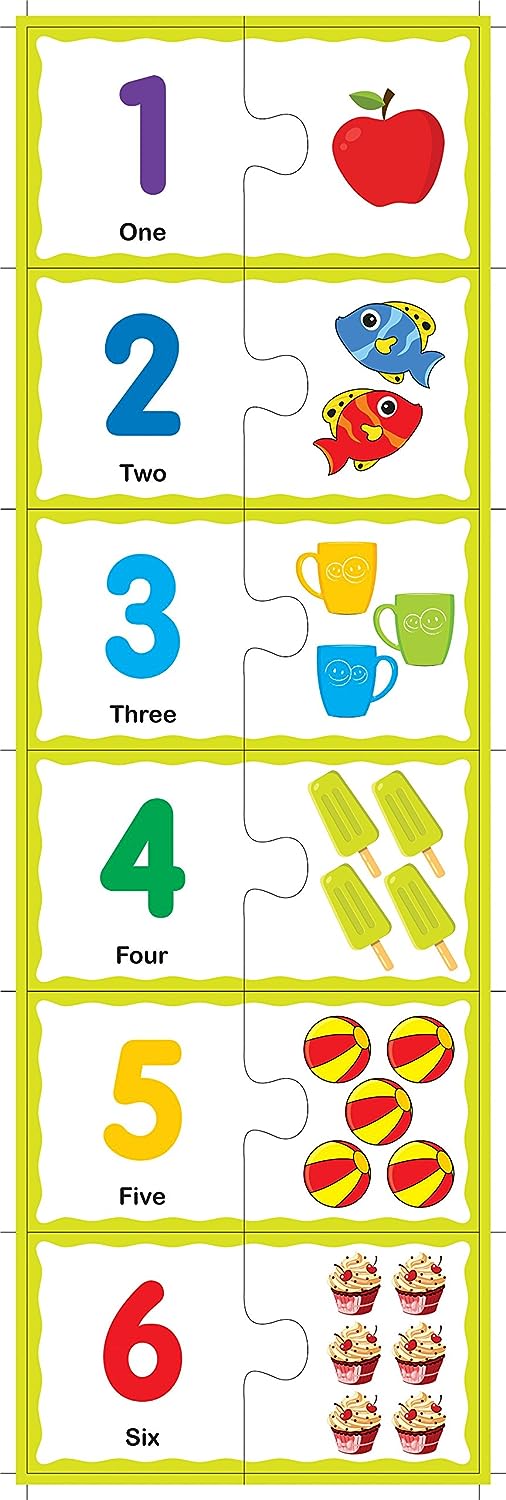 RATNA'S Educational Jigsaw Puzzle Range for Kids (Match The Number)