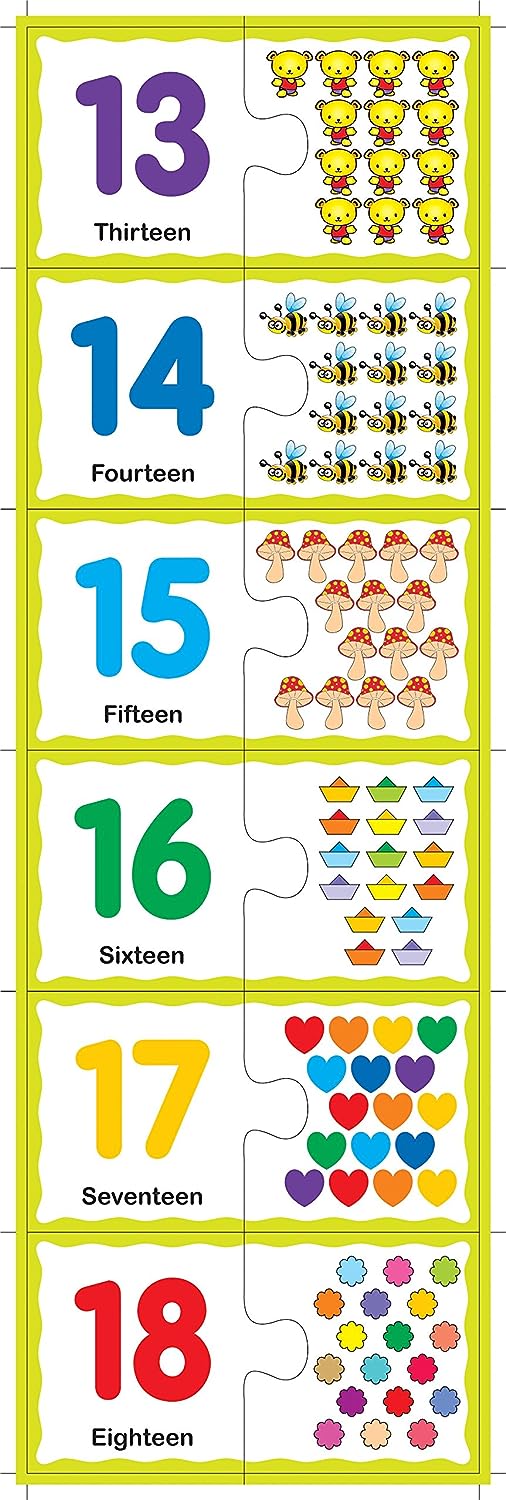 RATNA'S Educational Jigsaw Puzzle Range for Kids (Match The Number)